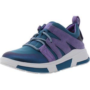 Fitflop Womens Carita Blue Faux Suede Sneakers Shoes 6 Medium - NEW